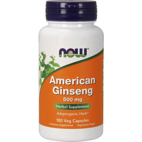 Now Foods Ameriški Ginseng NOW, 500 mg (100 kapsul) Cene