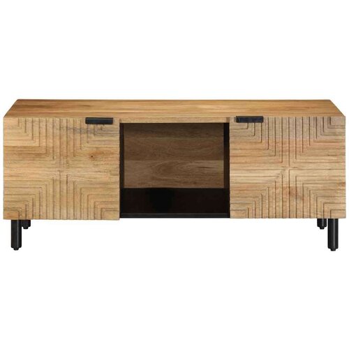 VidaXL Stol za kavu smeđi 100x54x40 cm Puno drvo Mango Slike