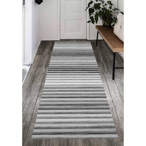  Staza sa gumenom podlogom 80x160cm - sive pruge, SS-002 Cene