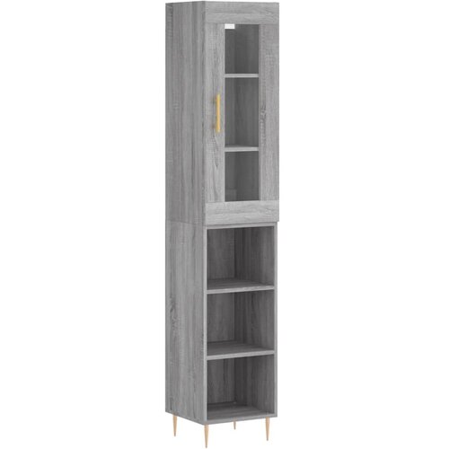  Visoka komoda siva sonome 34,5x34x180 cm od konstruiranog drva Slike