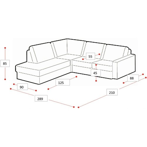 Scandic Zelena kutna garnitura od &amp;scaron;enila (s lijevim kutom/u obliku slova L) Copenhagen &amp;ndash; Slike