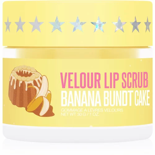 Jeffree Star Cosmetics Banana Fetish Velour Lip Scrub šećerni peeling za usne Banana Bundt Cake 30 g