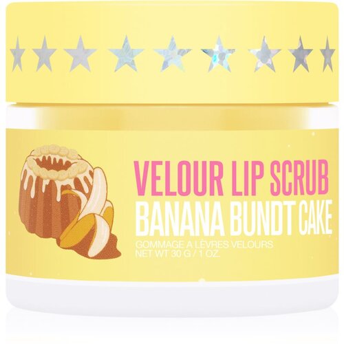 Jeffree Star Cosmetics Banana Fetish Velour Lip Scrub &amp;scaron;ećerni peeling za usne Banana Bundt Cake 30 g Slike