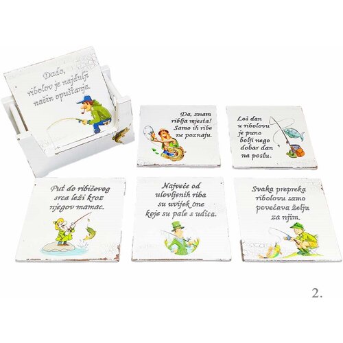  Originalni personalizirani podmetači za ča&scaron;e &ndash; savr&scaron;en poklon za nogometa&scaron;e, lovce, ribolovce i majstore - 2. - 16339 Cijene