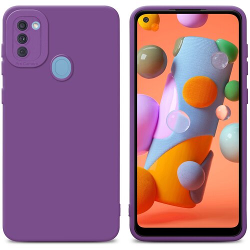 Cadorabo Case, združljiv s Samsungom v tekočini Matte Purple - za&scaron;čitni pokrov iz fleksibilnega silikona TPU, (20617211) Cene
