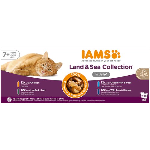 IAMS Advanced Nutrition Senior 7+ Land & Sea Collection u želeu - 96 x 85 g Cijene