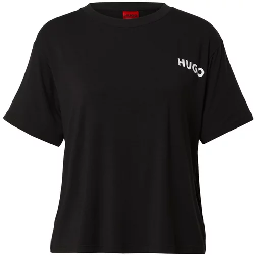 HUGO Red Majica za spanje 'Unite' črna / bela