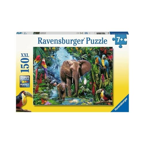 Puzzle - Jungle Elephants, 150 XXL kosov Slike