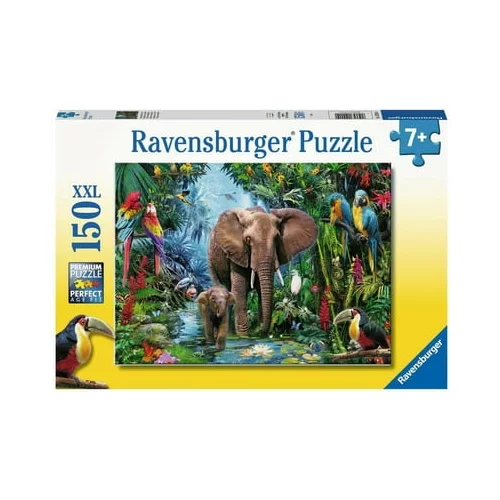 Puzzle - Jungle Elephants, 150 XXL kosov