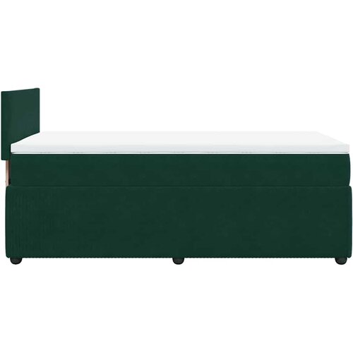 Box spring krevet s madracem tamnozeleni 100x200 cm bar&amp;scaron;unasti Slike