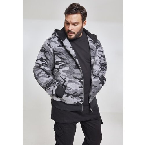 Urban Classics Camo Zip Jacket darkcamo Cene