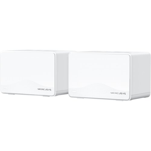 Mercusys Halo H25BE (2-Pack) BE3600 Whole Home Mesh Wi-Fi 7 System, 688 Mbps at 2.4 GHz + 2880 Mbps at 5 GHz, Internal Antennas, 3x Gigabit Ports per Unit (WAN/LAN auto-sensing), MLO, 4096-QA Cijene