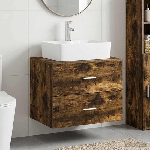  Set namje&amp;scaron;taja za kupaonicu Dimljeni hrast Konstruirano drvo Smeđa 62.5 x 44.5 x 50 cm Slike
