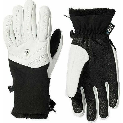 Rossignol Elite Womens Leather IMPR Gloves White S Slike