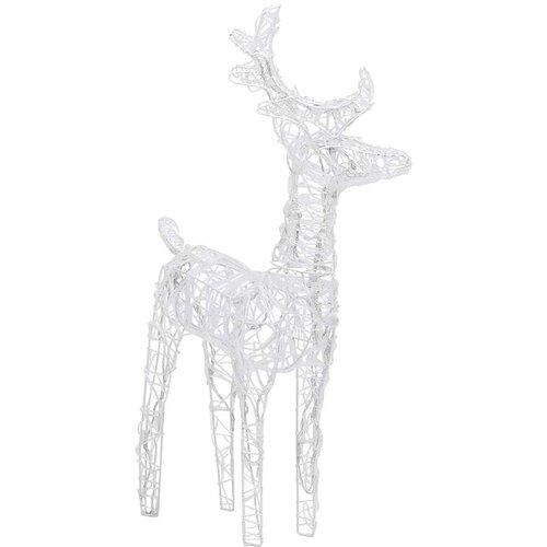  Ukrasni božićni sobovi i sanjke 160 LED žarulja 130 cm akrilni Plava 43 x 11 x 55 cm (2 kom) Slike