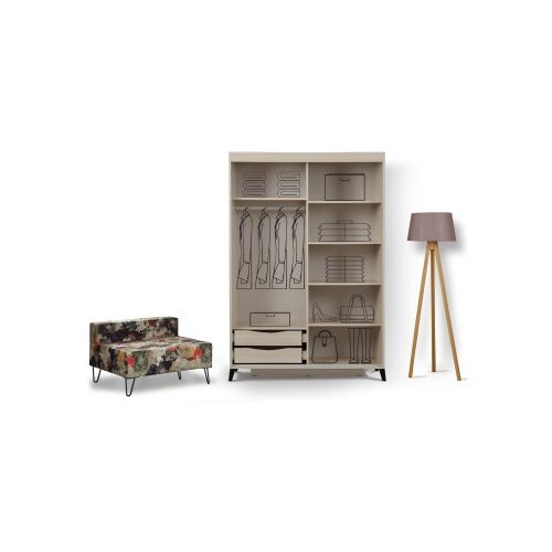 Hanah home Garderober Pasific Home Fuga 120, 120x216x60 cm, Hrast Cene