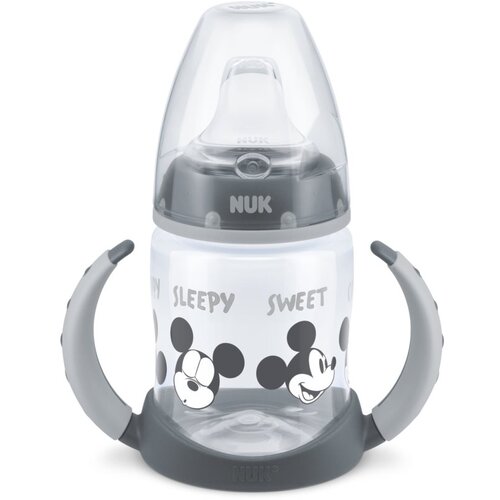 Nuk First Choice Mickey Mouse šalica za učenje pijenja s ručkama 6m+ Grey 150 ml Cijene