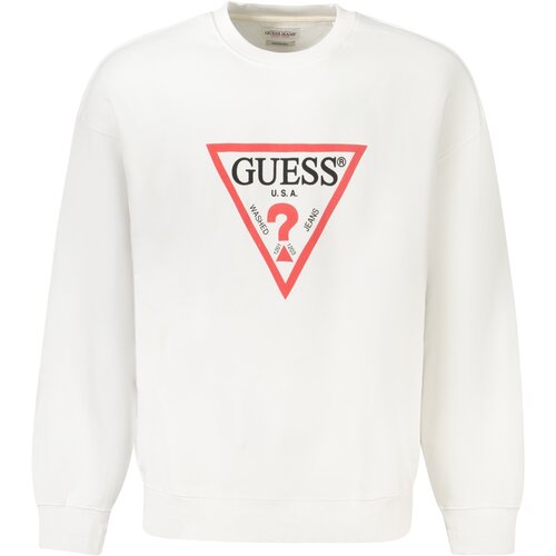 Guess Jeans SWEATSHIRT WITHOUT ZIP MEN WHITE Slike