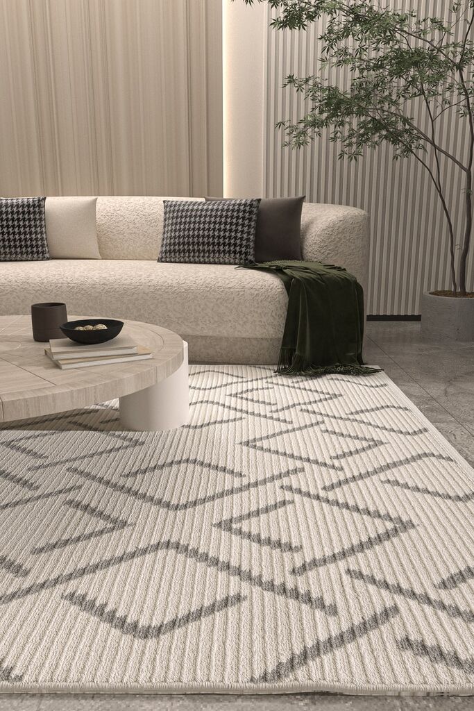 Conceptum Hypnose Tepih Vetrina 3609, 80x500 cm, Krem-sivi Cene