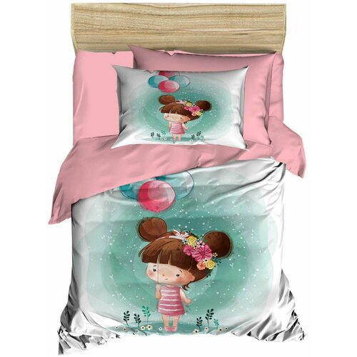  PH158 pinkwhiteblue baby quilt cover set Cene