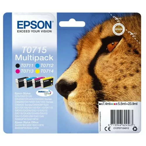 Epson T0715 ink cartridge black + tri C13T07154012