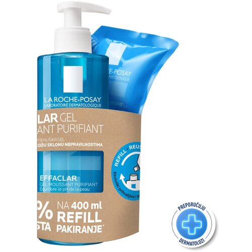 LAROCHE-POSAY effaclar 400ml + refill 400 ml Slike