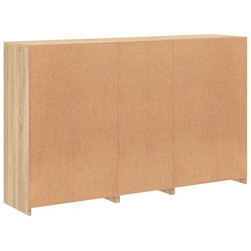  Komoda s LED svjetlima boja hrasta sonome 162 x 37 x 100 cm Slike