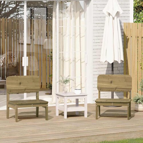 vidaXL Vrtni stoli 2 kosa 60x52,5x72 cm Impregniran les borovec Cene