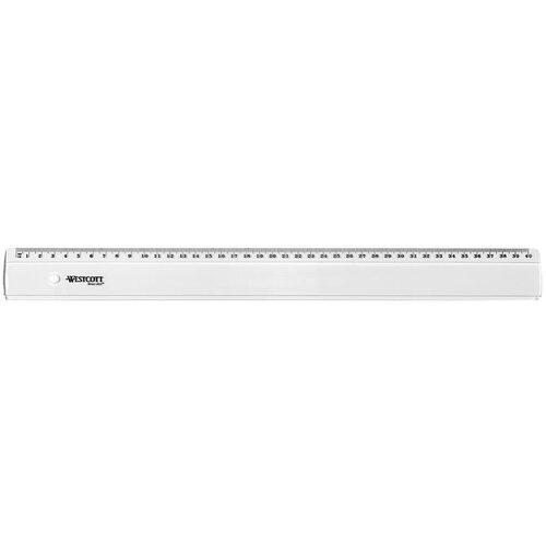  Ravnilo 40cm westcott pvc prozorno e-10153 bp Slike