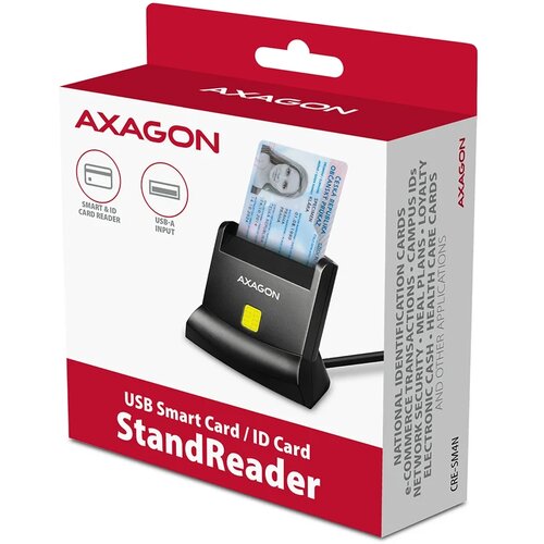 Čitač pametnih kartica AXAGON CRE-SM4N USB 2.0 Slike