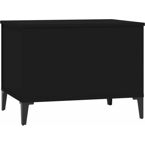  Stolić za kavu crni 60 x 44,5 x 45 cm od konstruiranog drva Slike