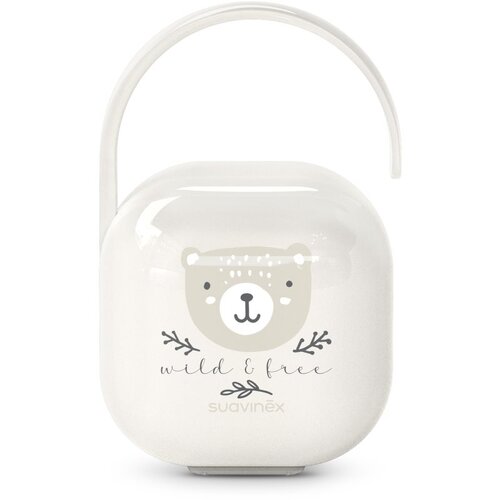Suavinex Wild &amp;amp; Free Soother Holder kutijica za dudu Beige 1 kom Slike