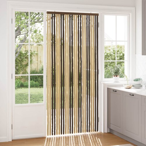  Zavjesa protiv insekata Chenille Tamno smeđa i bež 100 x 220 cm Cijene