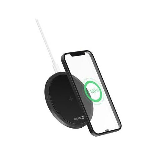 Swissten bežični punjač 15W + kabel 1,5m USB/USB-C crni 22055504 Cijene