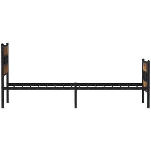  Metalni okvir kreveta bez madraca boja hrasta 90x190 cm Slike