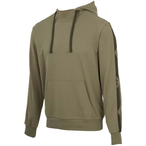 Emporio Armani Lounge Woven Tape Hooded Sweatshirt Khaki Green Zelena Cijene