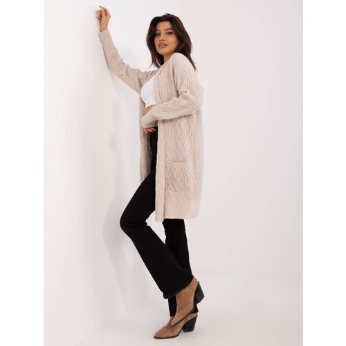 Wool Fashion Italia Cardigan-AT-SW-2366.61-beige Cene
