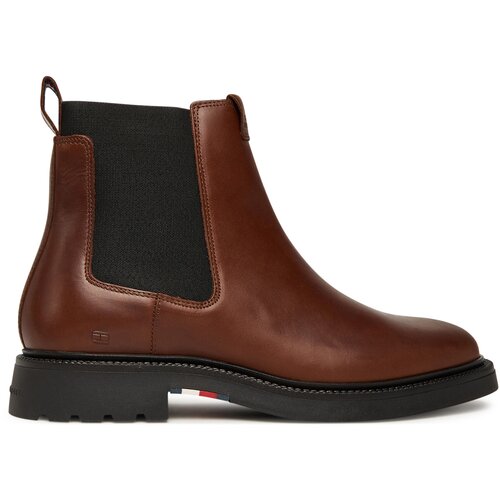 Tommy Hilfiger Gležnjarji Chelsea Comfort Lwt FM0FM05591 Rjava Cene
