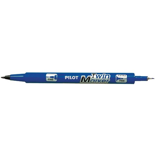Pilot Marker Twin Marker &amp;ndash; BeGreen, obostrani, Plava Slike