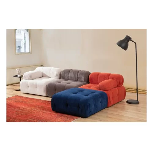 Atelier Del Sofa Doblo 3 Seater with Pouffe ( L1-O1-1R-Pouffe) - Multicolor fotelj, (20785880)