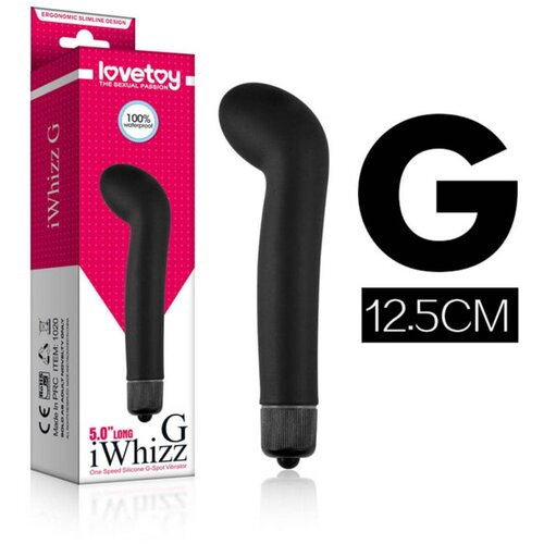 Lovetoy crni vibrator sa zakrivljenjem za stimulaciju G-tačke LVTOY00214 Slike