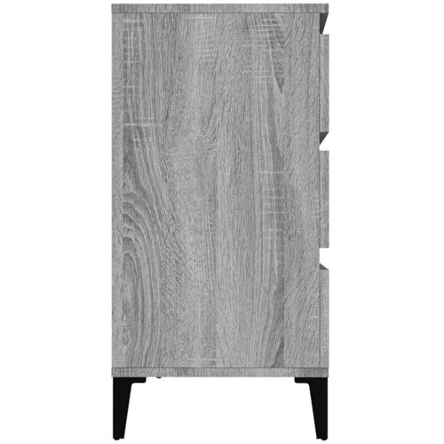  Komoda sivog hrasta sonome 60x35x70 cm od konstruiranog drva Slike