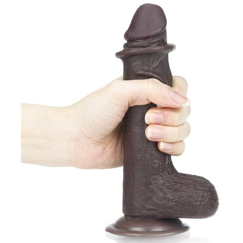 Lovetoy 2021 dildo lovetoy sliding skin brown 7 Slike