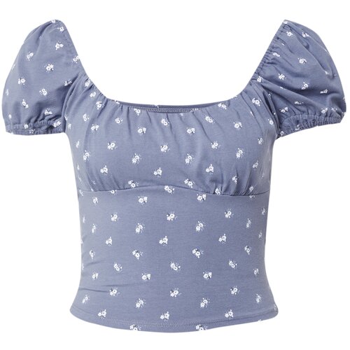 Hollister Majica dimno modra / bela Slike