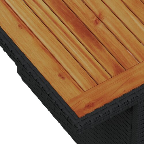 vidaXL 8-dijelni vrtni sofa set s jastučićima crni poli ratan Cene