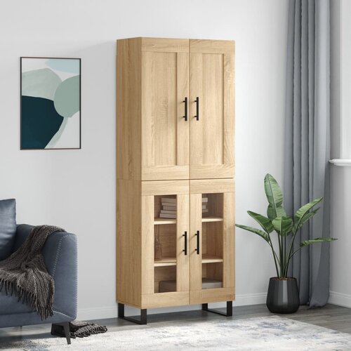  Visoka komoda hrasta sonome 69,5x34x180cm od konstruiranog drva Cijene