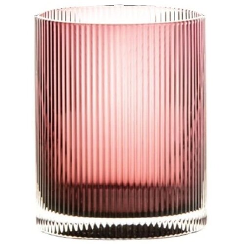 LIVELLARA Kozarec za vodo, sok Rigatino ametista / 300ml / bordo / steklo, (5000255102) Cene