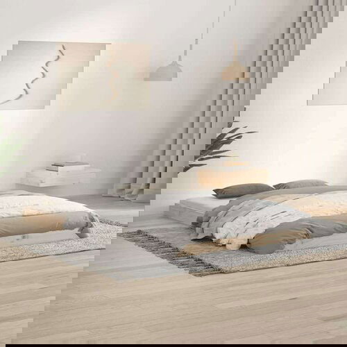  Kreveta 120 x 190 cm mali bračni od masivne borovine Cijene