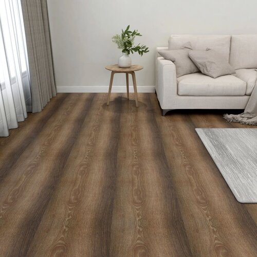vidaXL Samoljepljive podne obloge 55 kom PVC 5,11 m² smeđe Cijene