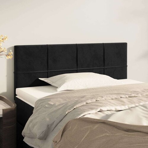  Uzglavlje crno 100x5x78/88 cm baršunasto Cijene
